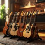 Soporte para guitarra: estrategias de exposición y almacenamiento en comercios musicales